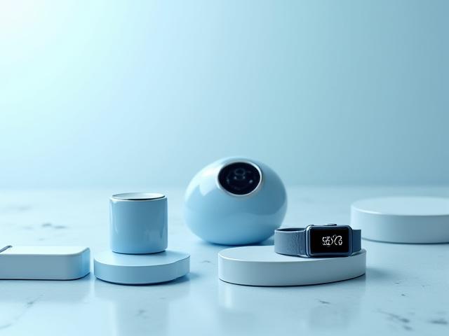 Vari dispositivi wearable (smartwatch, fitness tracker) su un tavolo pulito.